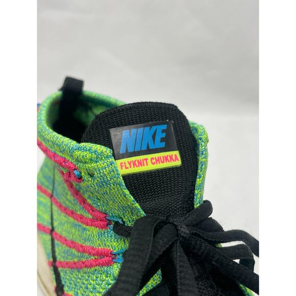 Nike Mens Lunar Flyknit Chukka 554969-407 Multicolor Sneaker Shoes Size 10 - Picture 9 of 11